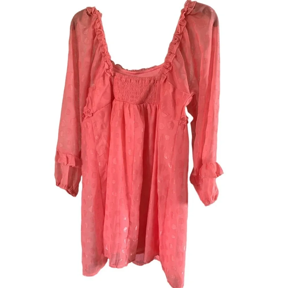 New Girls Poppies and Roses Medium Pink Dress